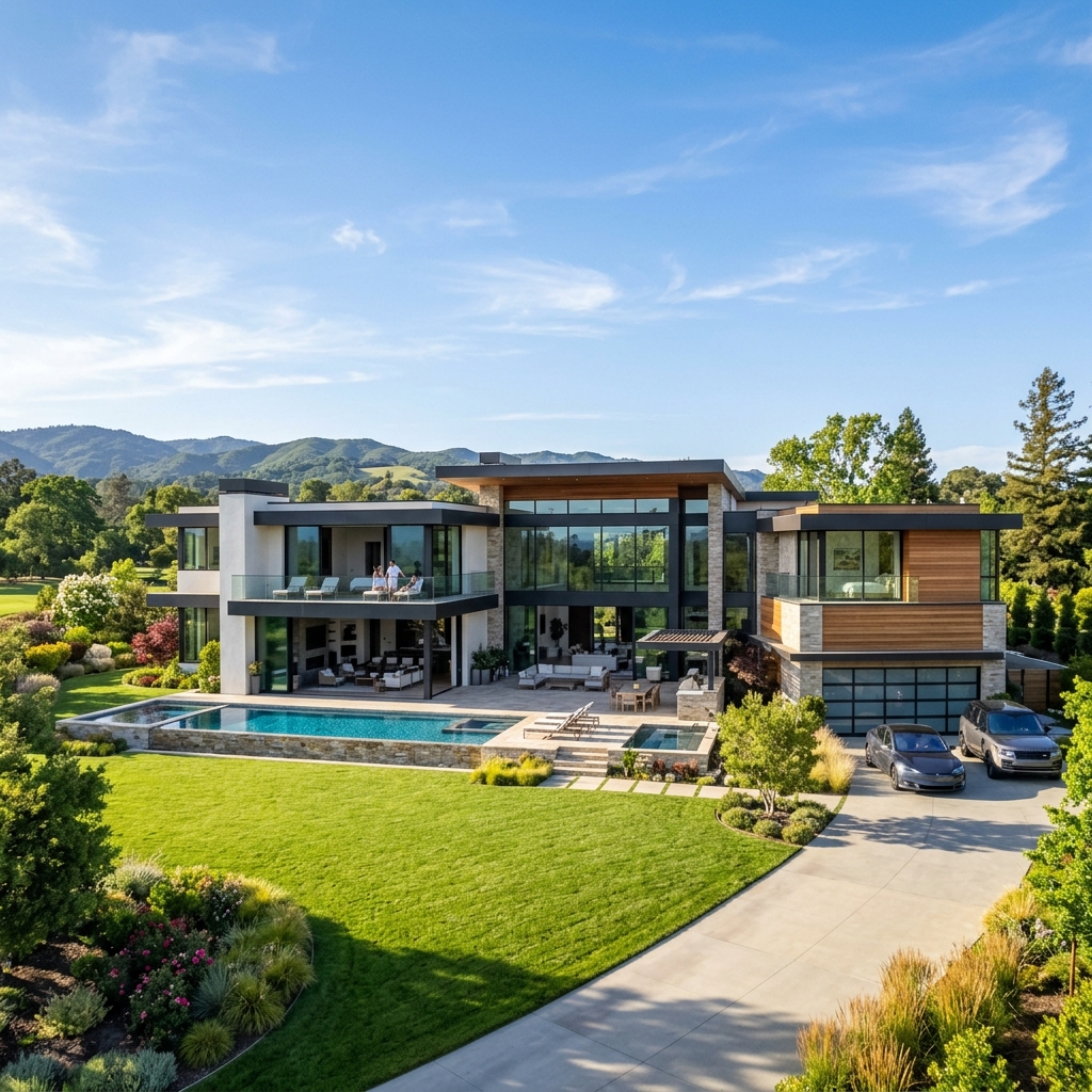 Modern Mansion Exterior