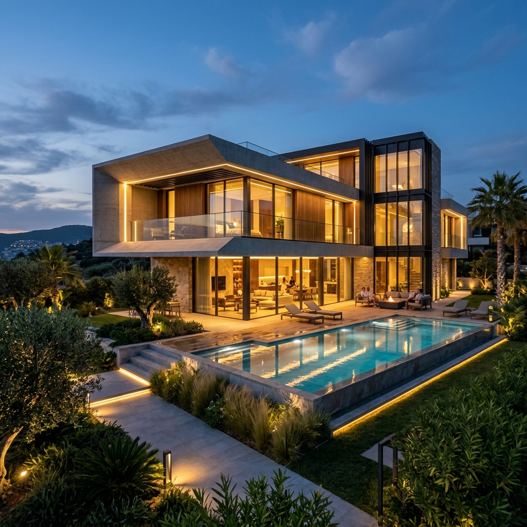 Modern Luxury Villa Geometric